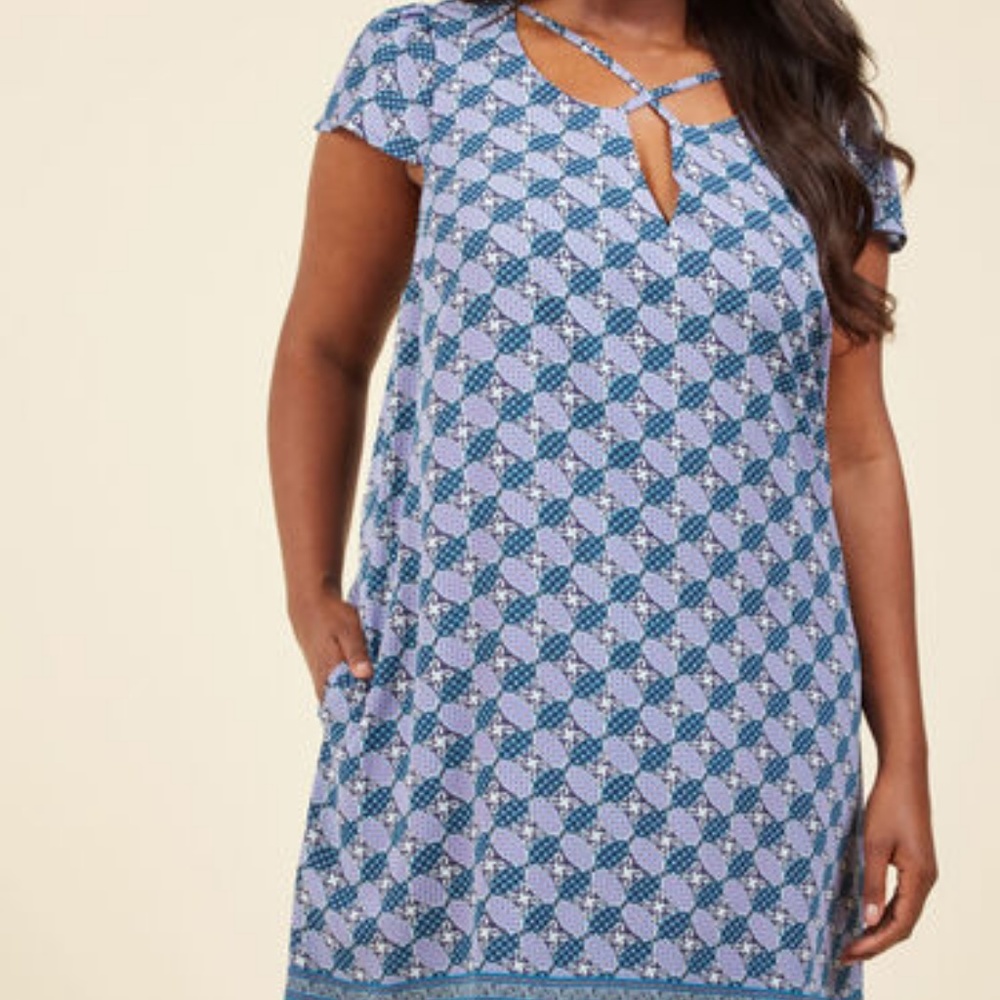 Modcloth Shared Sentiment Shift Dress